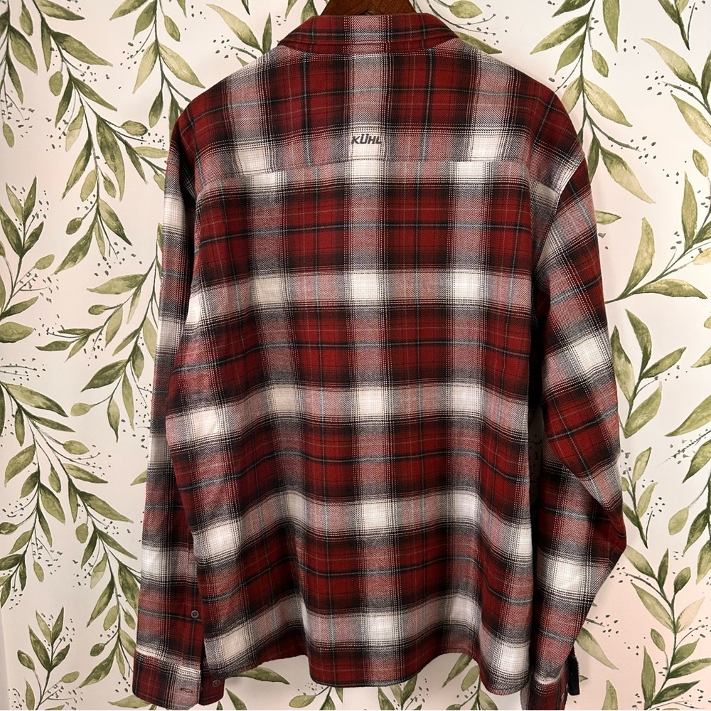 SOLD Kuhl Law Flannel Button Down. XXL. Red/White Plaid. - Picture 4 of 11